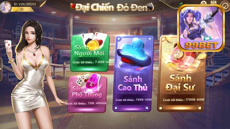 99bet Tung Siêu Phẩm Game Đỏ Đen Online Siêu Hot 